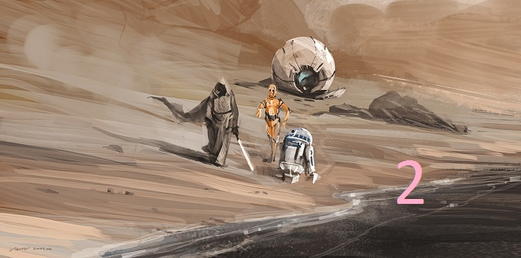 Example image using Star Wars painting